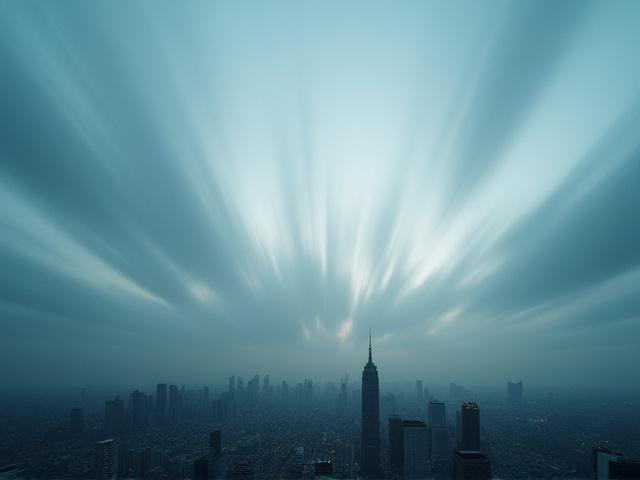 雲の流れのタイムラプス